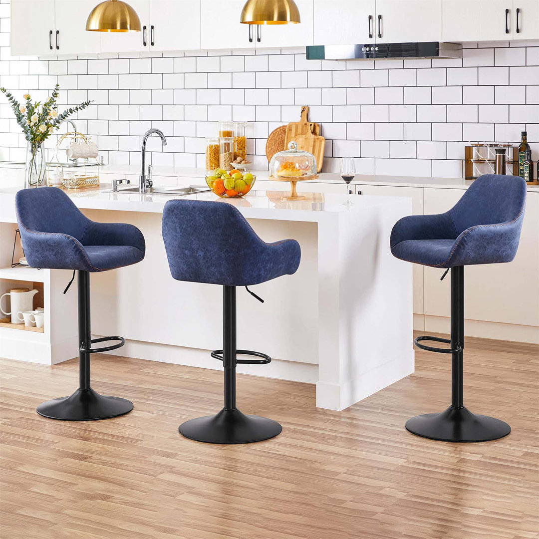 Bigvai Adjustable Height Counter Stool with Metal Frame
