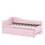 Lit de jour simple rembourré extensible avec dossier en L-207830647
