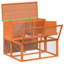 Pin en bois massif Archie & Oscar ™ brun 40,2 po x 35,4 po x 33,3 po