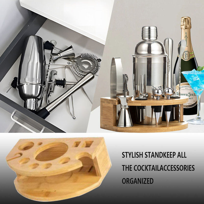 Ensemble d'outils de bar en acier inoxydable Descault