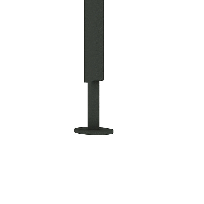 Iron Baluster Square Black (12-Pack), 35.75" H x 0.5" W x 0.5" D