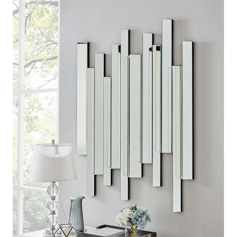 Kreamer Crystal Style Accent Mirror, 150cm H x 120cm W