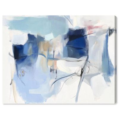 «Winter White II», impression sur toile bleu sarcelle par Art Remedy