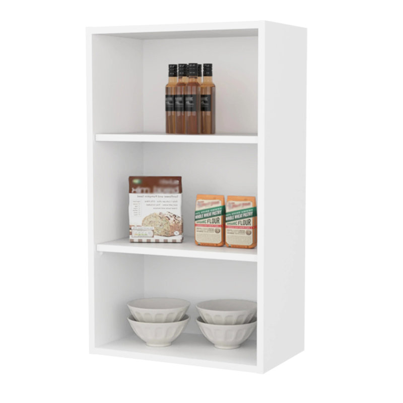 Armoire murale avec compartiments de rangement ouverts - 36 po de hauteur, 21 po de largeur, 12 po de profondeur, à gratter, pour les ustensiles de cuisine essentiels pour la cuisine 36 po x 21 po x 12 po, ajoute une touche contemporaine