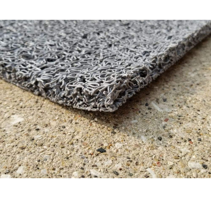 VinLoop Vinyl Spaghetti Drainage Mat for Pool, Bathroom, Locker Room, Shower, Gris, Simple - L 120 po x l 36 po