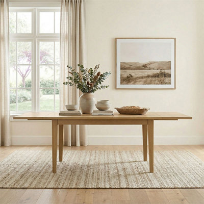 63''–95'' Extendable Rectangular Wood Dining Tables for 6 to 10