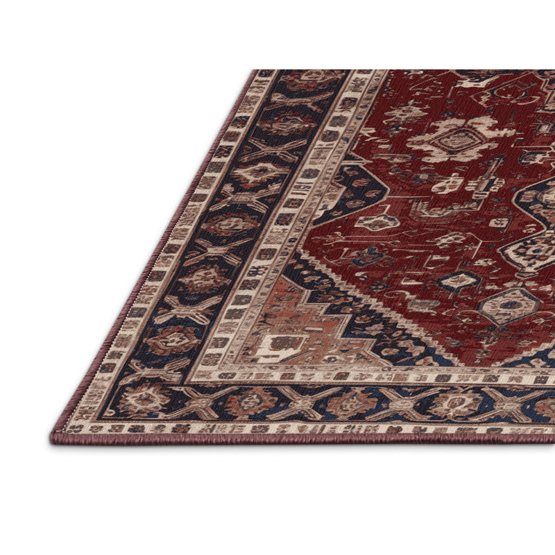Machine Washable Persian Brown Area Rug, Runner 2' x 5'