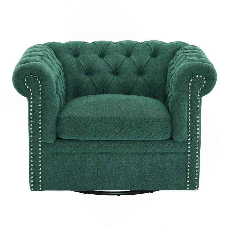 Fauteuil club pivotant Chesterfield