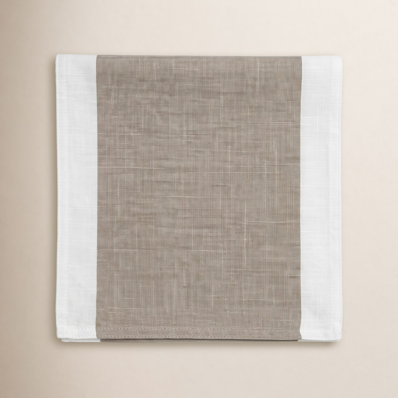 Crisanta No Pattern Table Runnner, Natural, 16" x 54"