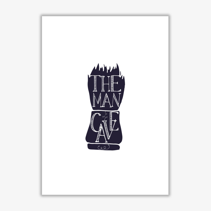 The Man Cave 2 - Print, 85 cm H x 60 cm W x 1 cm D, No Frame