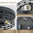 Industrial Flush Mount Ceiling Light, 3-light Matte Black Metal Ceiling Fixture For Hallway & Living Room (Set of 2)-599103960