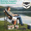 Jm-hkc-1016xl Quilted Moon Folding Camping Chair – Black-2313742
