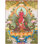 Amitayus Thangka (Thangka sans brocart) | Or 24 carats avec gouache et acrylique sur toile de coton