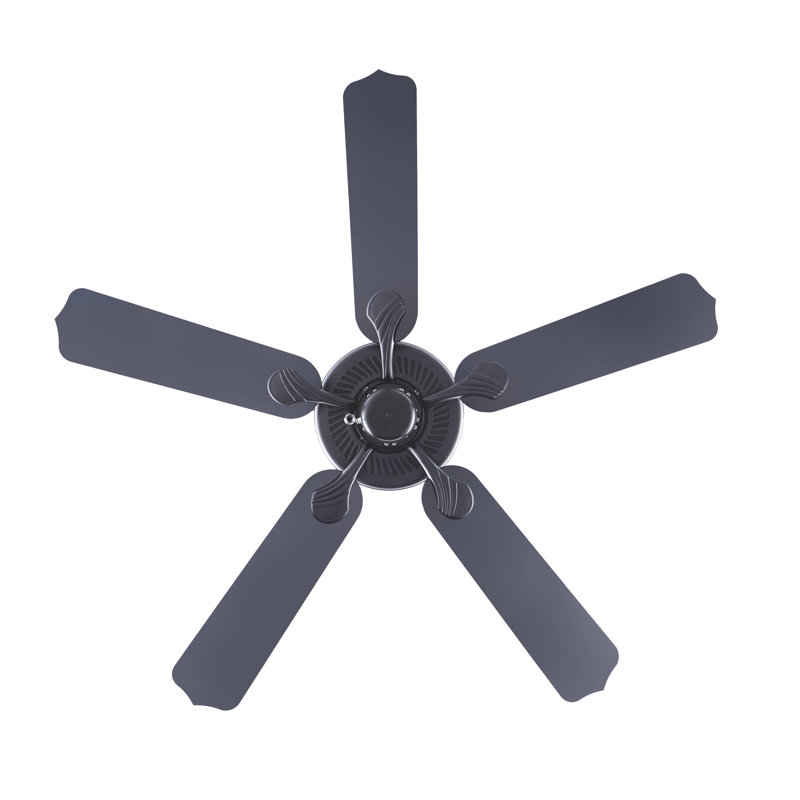Ventilateur de plafond intérieur / extérieur 5 pales 52 "Sunset, Matte Black