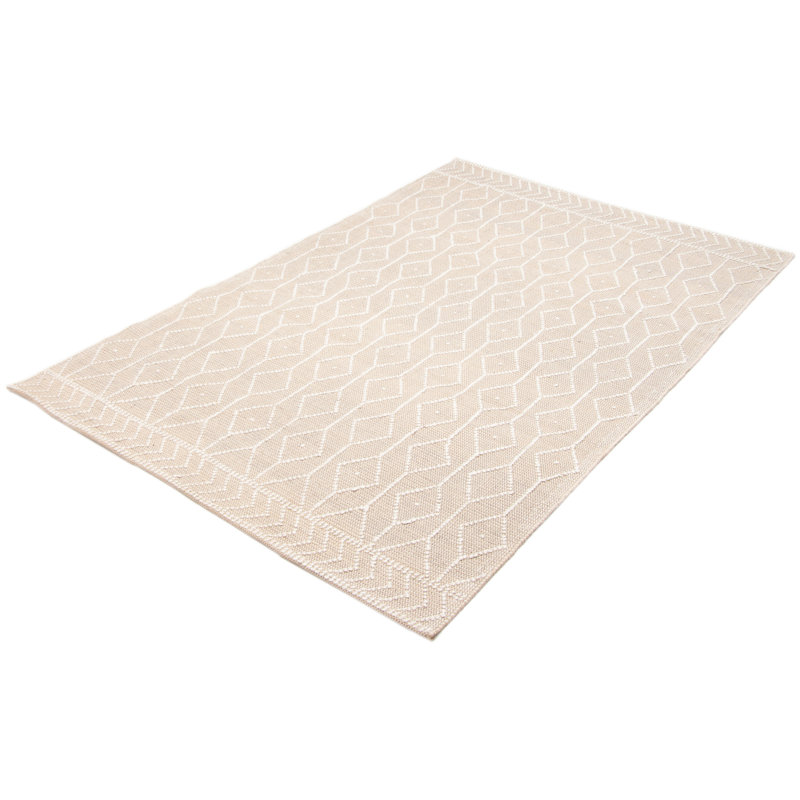 Tapis unique en laine nouvel âge Denora brun clair 6 pi x 9 pi 2 po Denora