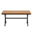 Ensemble contemporain d'extérieur avec chaises en rotin PE et table en bois plastique