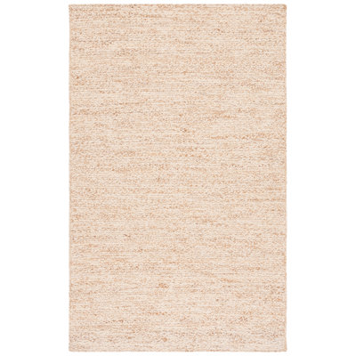 Jarieliz Natural Fiber Hand Loomed Wool/Jute Rug in Ivory/Natural