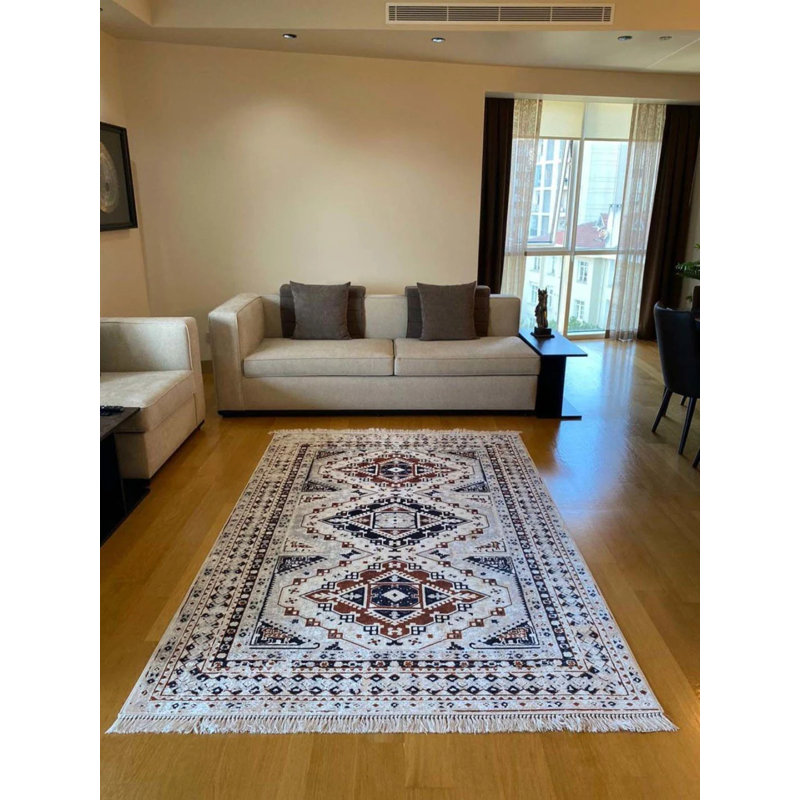 Tapis Masanao avec envers antidérapant, Rectangle 5 pi 10 po x 9 pi 5 po