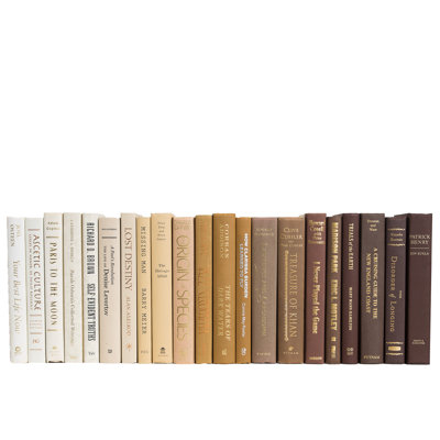 Livres décoratifs - Latté ombré - Livres bruns au pied