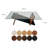 Modern Coffee Table with 100% Tempered Glass Top & Solid Pine Wood Frame, Black & Chestnut Finish, 41.3 x 12.2 x 25.6 inches | Stylish Design for Living Room & Office, Durable & Elegant Furniture
