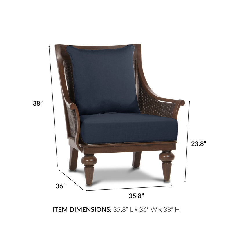 Somerby Outdoor Lounge Chair, Spectrum Indigo Sunbrella® Plainweave