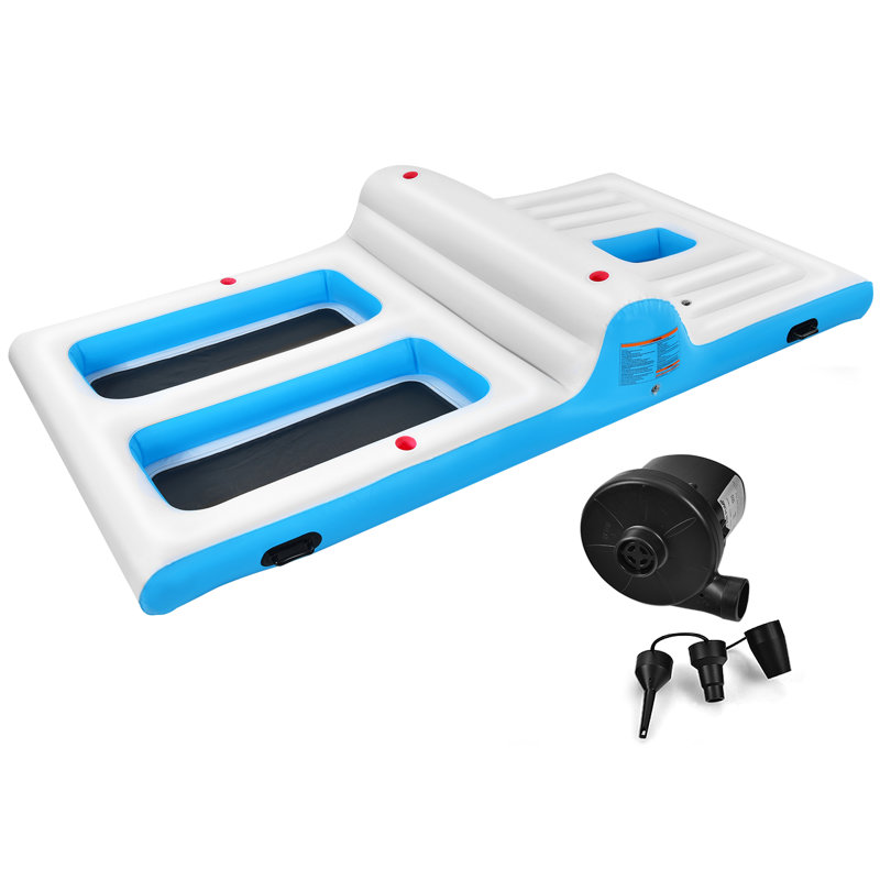 Addisen Plastic Rectangle Inflatable Pool 66cm H x 366cm W x 197cm L