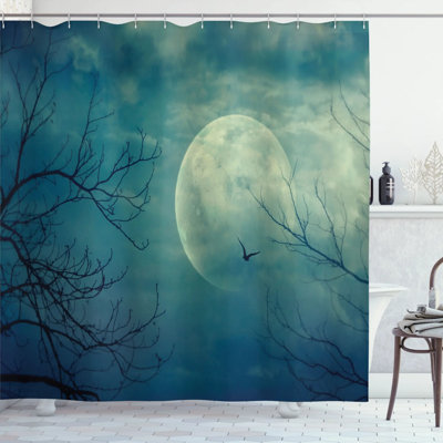 Shower Curtain with Hooks Included