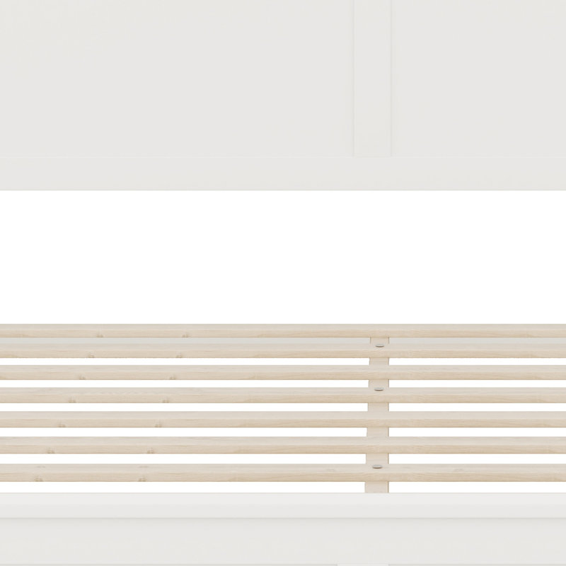 Lit plateforme Modern, Blanc, Grand lit