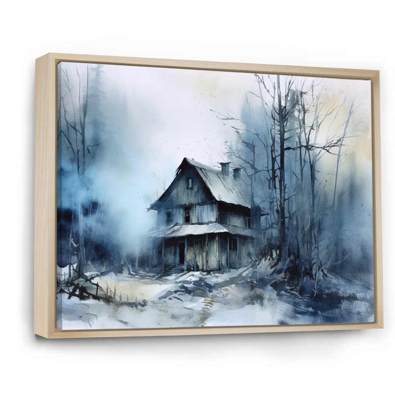 «Winter Snow Marvels I», reproduction d'art sur toile, H 34 po x l 44 po x P 1,5 po, Cadre naturel flottant