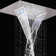 Nariman Recessed LED Rainfall Shower System with Adjustable Body Jets Water Powered