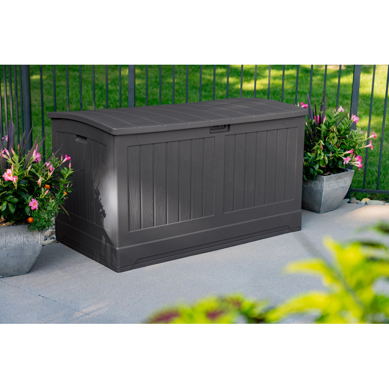 Suncast 200 Gallon Water Resistant Resin Lockable Deck Box