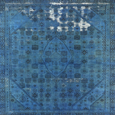 Tapis oriental bleu