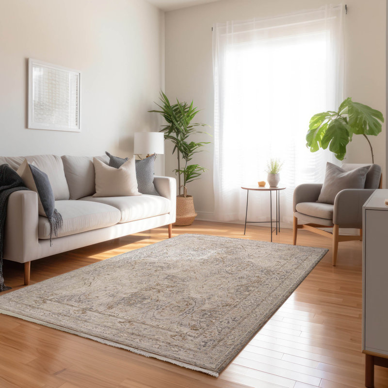 Tapis Chypre Cy6 gris, Rectangulaire 3 pi x 5 pi