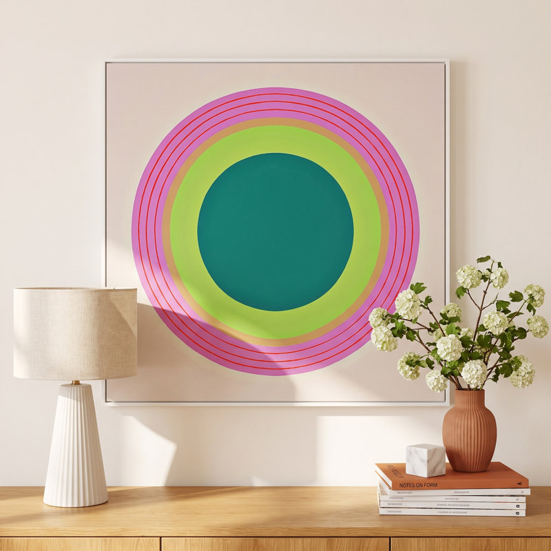 Colorful Circles - Picture Frame Graphic Art Print