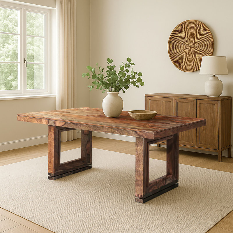 Table de salle à manger en bois massif Mariza