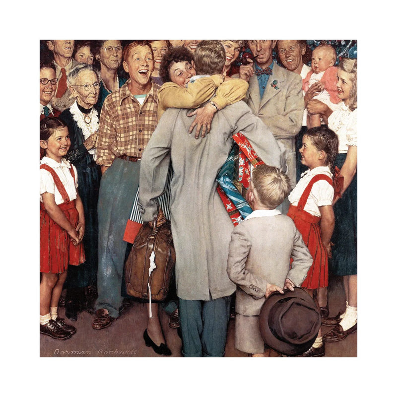 «Christmas Homecoming», reproduction d'art sur toile tendue