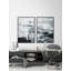 «Black and White Smudges» par Parvez Taj, ensemble de 2 reproductions sur toiles flottantes-1520695078