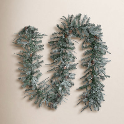 108" Frosted Pre-Lit Christmas Garland