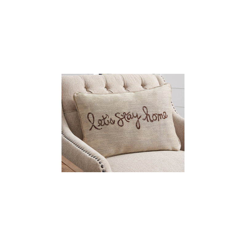  Lets Stay Home Throw Pillow
