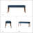 Duplessis 44"W Modern Bench with Solid Wood Legs and Foot Pads-1673544743