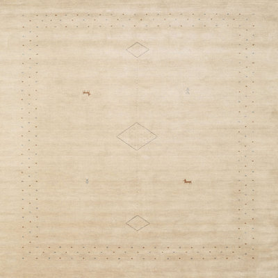 Tapis abstrait crème