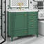 Meuble-lavabo moderne 36 po avec 1 porte à fermeture douce et 3 tiroirs, armoire de rangement moderne-1730870822