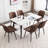 Seferina Leather Dining Chairs Set of 2 – Modern Upholstered Kitchen Side Chairs with Sturdy Metal Legs, Mid-Century Design for Dining Room, Restaurant & Office-1977144559