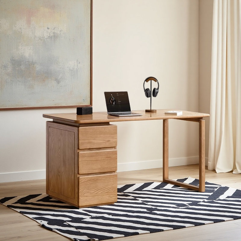 Bureau de style moderne et minimaliste, H 29,53 po x l 47,24 po x P 23,62 po, Brun