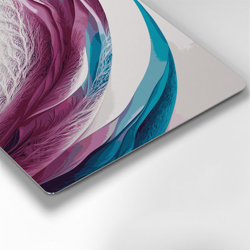 Gradient Abstract 17 Beige Metal Wall Art, 11" H x 14" W