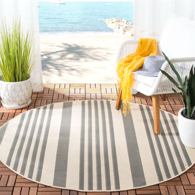 Pontianak Performance Striped Indoor/Outdoor Area Rug