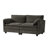 74" W Polyester Upholstered Sofa with Solid and Manufactured Wood Frame-1088713240