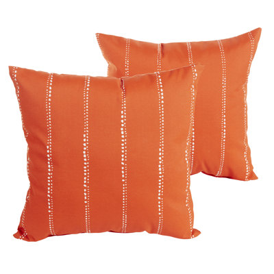 Mason Striped Outdoor Reversible Throw Pillow
