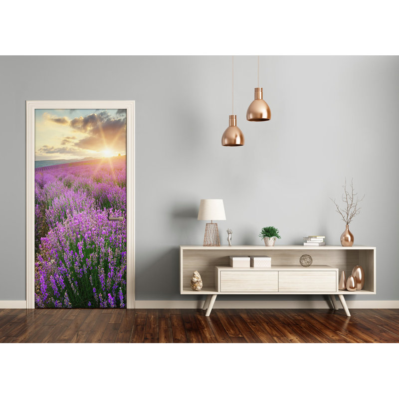 Field Of Lavender Door Decal