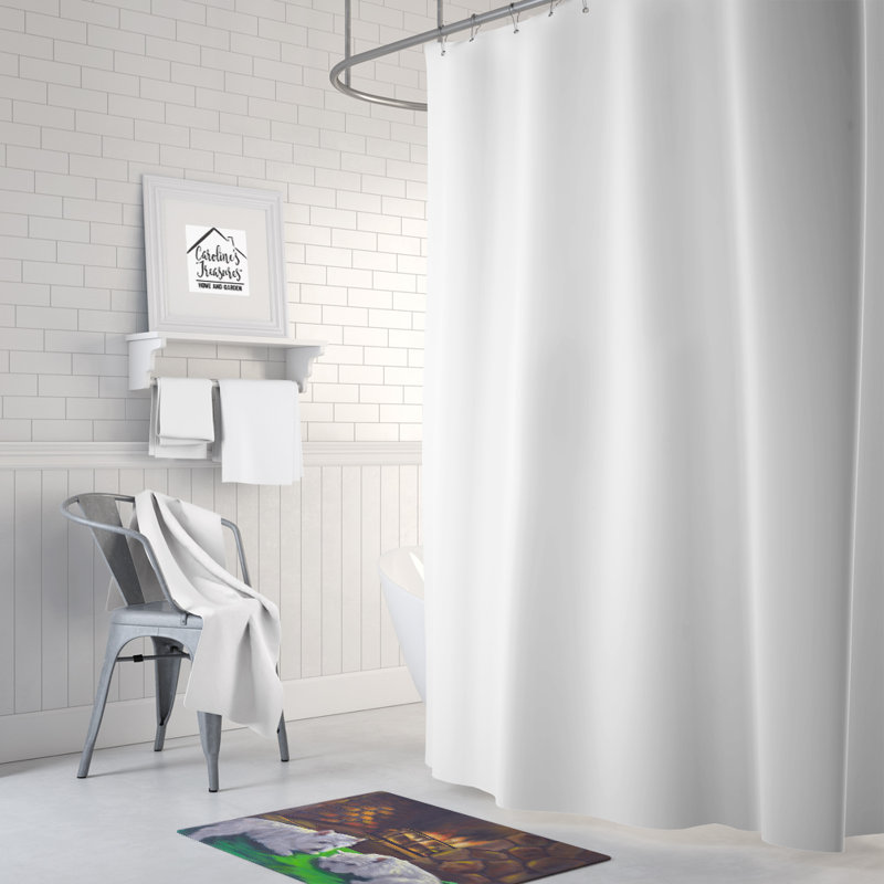 Tapis pour salle de bain Westie A Winter's Night